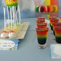 Rainbow Dessert Table
