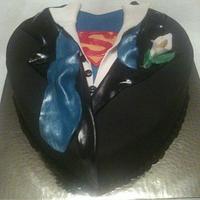 Superman grooms cake.