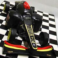 Lotus E21 F1 Racecar cake