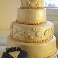 gâteau"wedding cake ivory"