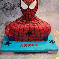 Spider-man Bust Themed Cake 