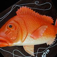 Fishy Fortieth - Snapper Cake