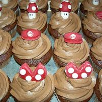 Super Mario Chocolate Cupcakes