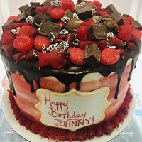 Red birthday cake!!