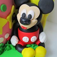 Mickey Mouse Club House 1st birthday cake