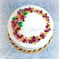 Flowers for Mom- Birthday cake