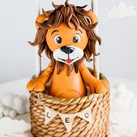 Balloon Leo  cake