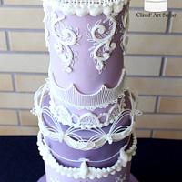 King Protea Wedding Cake