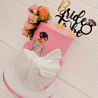 "Bride to be cake"