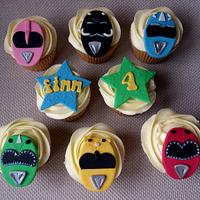 Power Ranger Cupcakes