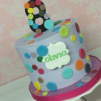 Simple rainbow cake
