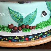 Bugs & snake cake