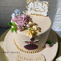 Girly Floral Cake