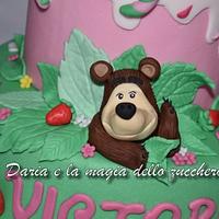 Masha and the bear cake