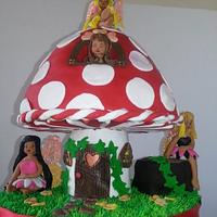 Princess Fairy Mushroom cake