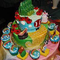 Wizard of Oz tiered cake