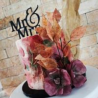 Autumn whipped cream cake 🍁🍂