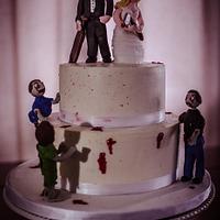 Zombie Wedding Cake for Friday the 13th