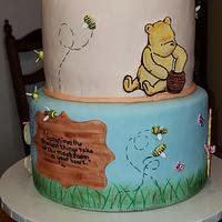 Winnie the Pooh Baby shower Cake