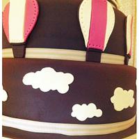 Air baloon wedding cake