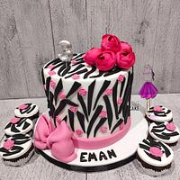 Pink zebra 🦓 cake by lolodeliciouscake 
