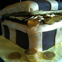 first treasure chest cake 