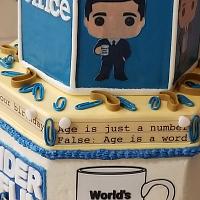 "The Office" themed birthday cake