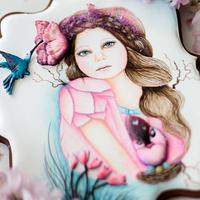 Sheena Pike Inspired Cookie // Primavera con arte Collaboration