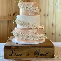 Rose Gold Wedding Cake