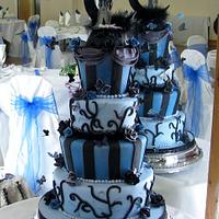 Corspe Bride & Groom Wedding Cake