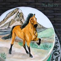 Painted Horse Cake