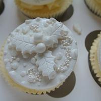 White Christmas Cupcakes