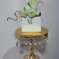 Cake with flowers of edible paper II