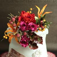 Vivid Colours of Nature- Wedding cake