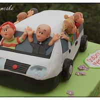 Minivan cake for fundraising