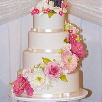 My second ever wedding cake