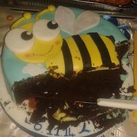 Bee (mud) cake!