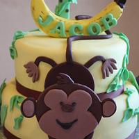 1st Birthday Monkey Cake