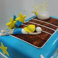 Volley Ball Birthday Cake