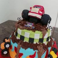 Monster truck cake