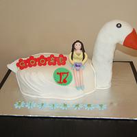 Goose Birthday cake