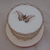 Oriental stringwork cake