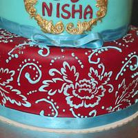 Embroidary Birthday cake