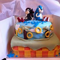 Sonic and Shadow Cake