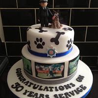Police handler cake