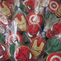 super heroes cookies