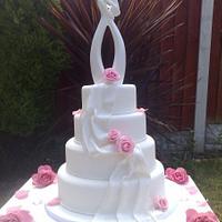 Drape Wedding Cake