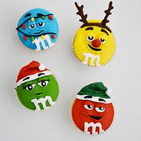 M&M Christmas Cupcake Box 