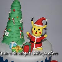 Pokemon Christmas cake