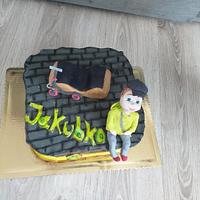 skateboard cake